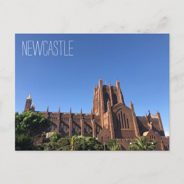 Cartão Postal igreja catedral de newcastle (Frente)