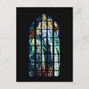 Cartão Postal Igreja Cracóvia das Ruas Francis Stainha Glass