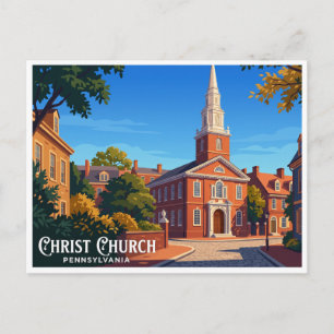 Cartão Postal Igreja Cristo Filadélfia Pensilvânia