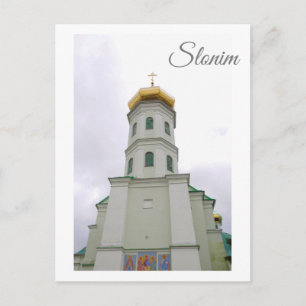 Cartão Postal Igreja da Arquitetura Urbana Slonim