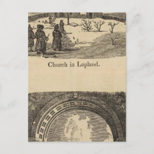 Cartão Postal Igreja da Lapónia, Palácio Rua Petersburgo