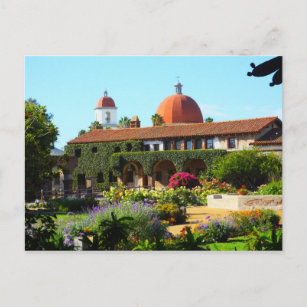 Cartão Postal Igreja da Missão Espanhola da Califórnia