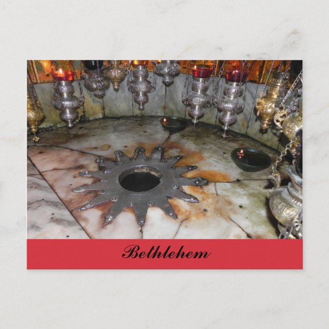 Cartão Postal Igreja da Natividade Belém (Frente)