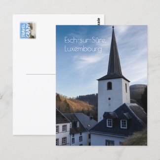Cartão Postal Igreja da Natividade, Esch-sur-Sure, Luxemburgo