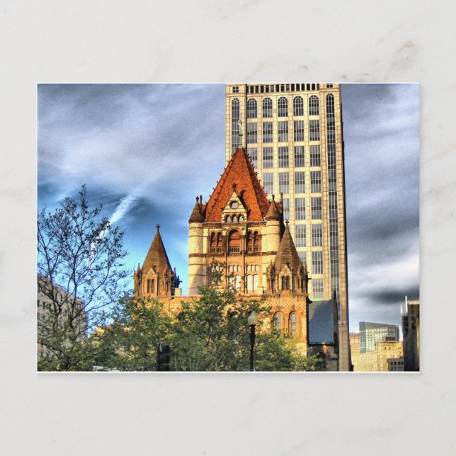 Cartão Postal Igreja da Trindade de Boston (Frente)