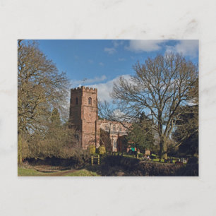 Cartão Postal Igreja de Botolph rua, Rugby, Warwickshire