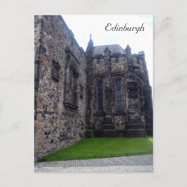 Cartão Postal igreja de Castle edinburgh (Frente)
