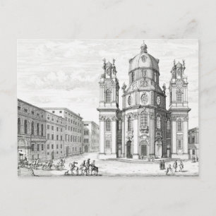Cartão Postal Igreja de Notre Dame, Salzburgo, Áustria, de "Ent