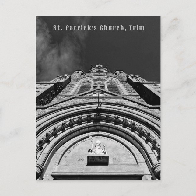 Cartão Postal Igreja de Patrick, Trim, Irlanda (Frente)