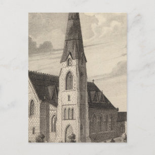 Cartão Postal Igreja de Peter rua e residência paroquial
