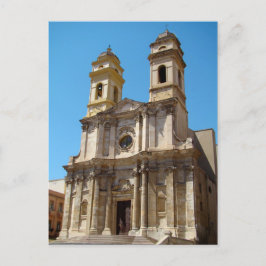 Cartão Postal Igreja de Sant'Anna, Cagliari, Sardenha