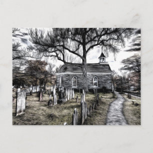 Cartão Postal Igreja de Sleepy Hollow Arte