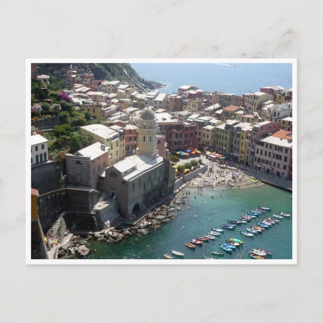 Cartão Postal igreja de Vernazza (Frente)