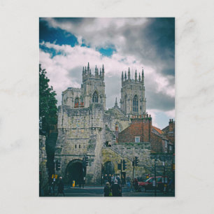 Cartão Postal Igreja de York e bar de Bootham