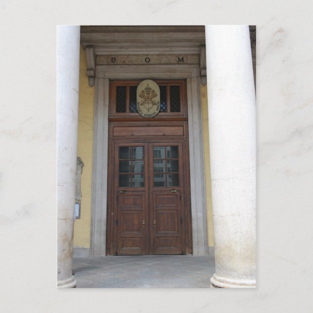 Cartão Postal Igreja do Santo Charles Borromeo - Milano, Itália (Frente)