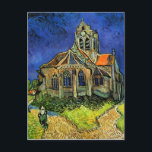 Cartão Postal Igreja em Auvers Van Gogh Arte Fina<br><div class="desc">Igreja em Auvers, Vincent van Gogh, Auvers-sur-Oise, junho de 1890. Óleo sobre tela, 94 x 74 cm. Paris Museu d'Orsay. Vincent Willem van Gogh (30 de março de 1853 – 29 de julho de 1890) foi um artista pós-impressionista neerlandês. Algumas de suas pinturas estão entre as obras de arte mais...</div>