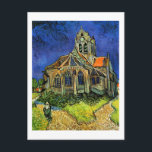 Cartão Postal Igreja em Auvers Van Gogh Fine Art<br><div class="desc">Igreja em Auvers, Vincent van Gogh, Auvers-sur-Oise, junho de 1890. Óleo na canvas, 94 x 74 cm. Paris Musee d'Orsay. Vincent Willem van Gogh (30 de março de 1853 - 29 de julho de 1890) era um artista Poste-impressionista neerlandês. Algumas de suas pinturas estão agora entre as obras de arte...</div>
