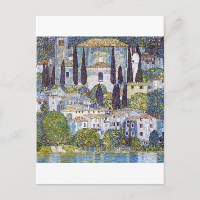 Cartão Postal Igreja em Cassone, Gustav Klimt (Frente)