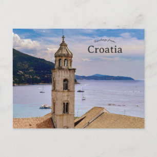 Cartão Postal Igreja em Dubrovnik Croácia