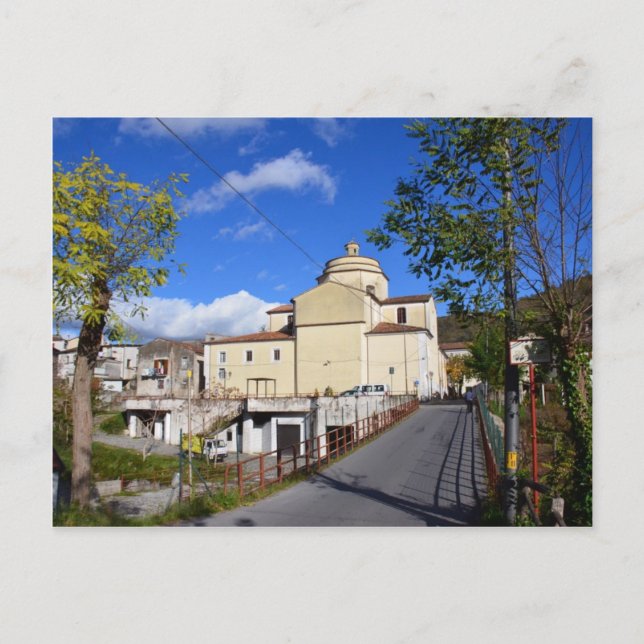 Cartão Postal Igreja Em Laino Borgo (Frente)
