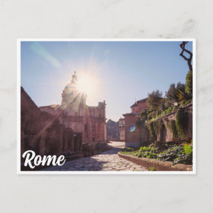Cartão Postal Igreja em raios solares em Roma, Itália