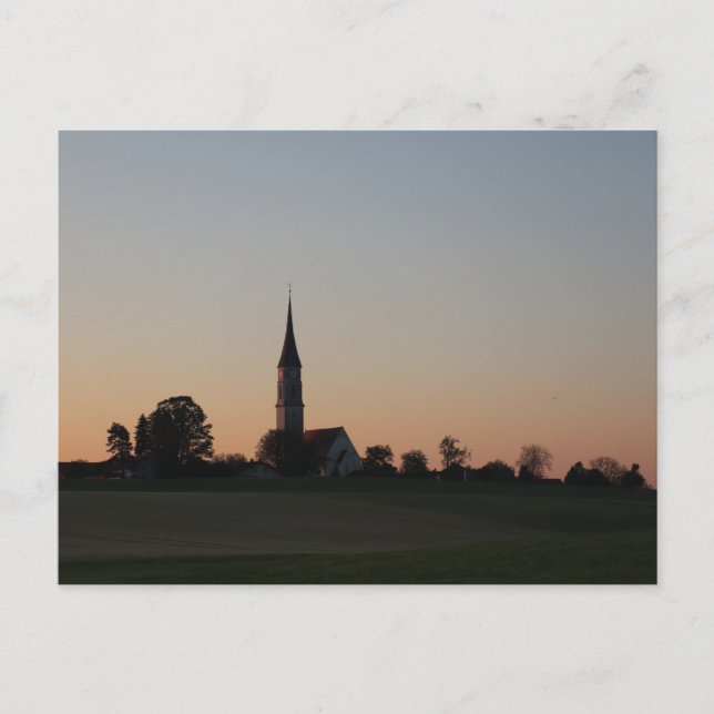 Cartão Postal Igreja filial católica da Assunção de Maria em Soy (Frente)