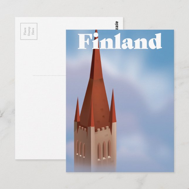 Cartão Postal Igreja Finlândia (Frente/Verso)