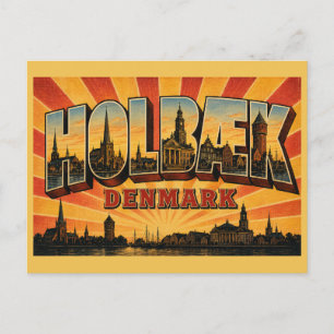 Cartão Postal Igreja Holbæk Dinamarca