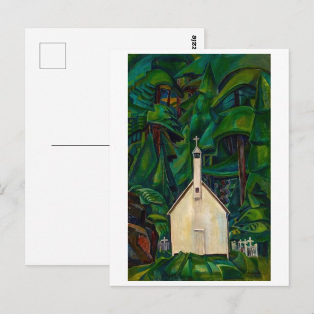 Cartão Postal Igreja Indiana | Emily Carr | (Frente/Verso)