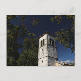 Cartão Postal Igreja local, aldeia de Obrov, Eslovênia
