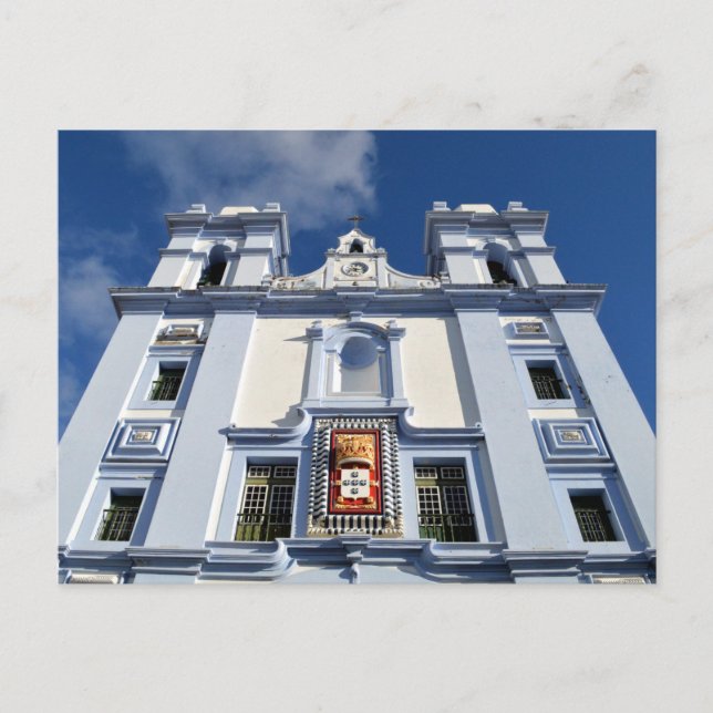 Cartão Postal Igreja Misericórdia: Angra, Terceira, Açores P (Frente)