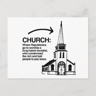 CARTÃO POSTAL IGREJA - ONDE OS REPUBLICANOS VÃO PARA ADORAR