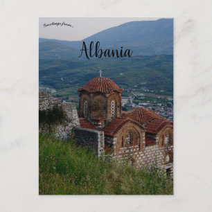 Cartão Postal Igreja Ortodoxa Grega em Berat Albânia