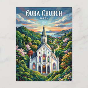Cartão Postal Igreja Oura Japão