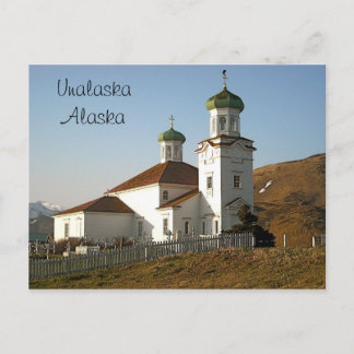 Cartão Postal Igreja Russa de Unalaska