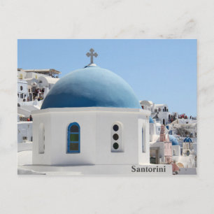 Cartão Postal Igreja Santorini Oia