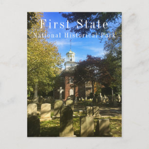 Cartão Postal Igreja Sueca Velha e Churchyard, primeiro NHP de E