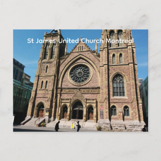 Cartão Postal Igreja Unida de St James em Montreal