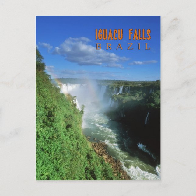 Cartão Postal Iguacu cai no Brasil (Frente)