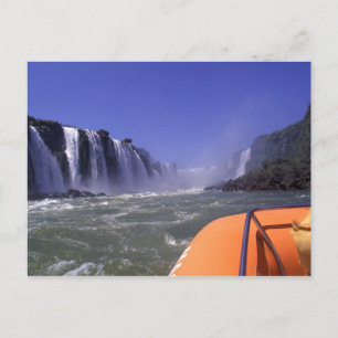 Cartão Postal Iguacu Waterfall, Brasil e Argentina, Cartão-post