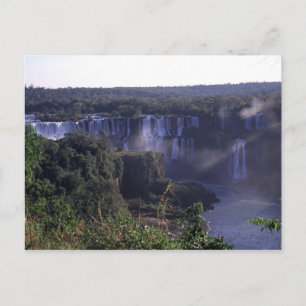 Cartão Postal Iguacu Waterfall, Brasil e Argentina, Cartão-post
