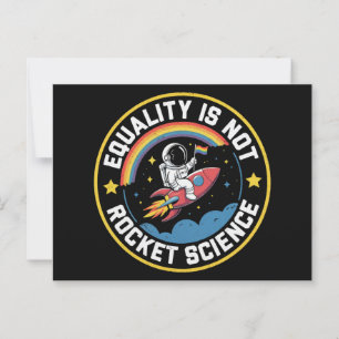 Cartão Postal Igualdade Lgbt Não é Ciência Espacial Orgulho Alia