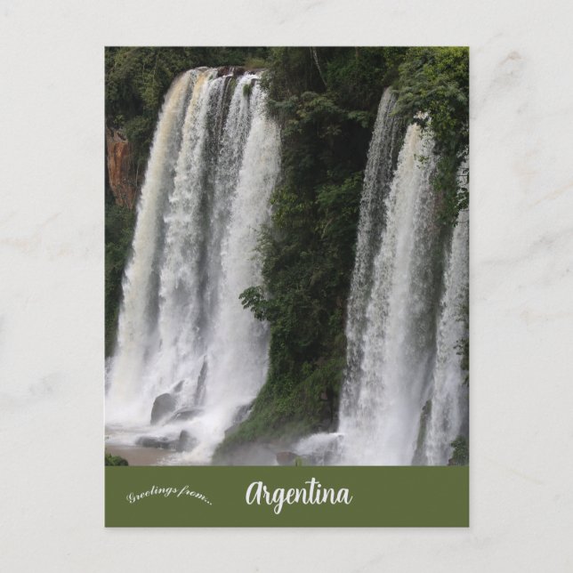 Cartão Postal Iguazu Falls Argentina (Frente)