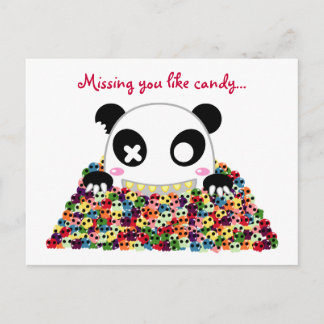 Cartão Postal Ijimekko Panda "Missing You"