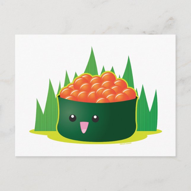 Cartão Postal Ikura Sushi (Frente)