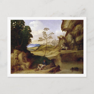Cartão Postal Il Tramonto (O pôr do sol) (óleo na canvas)