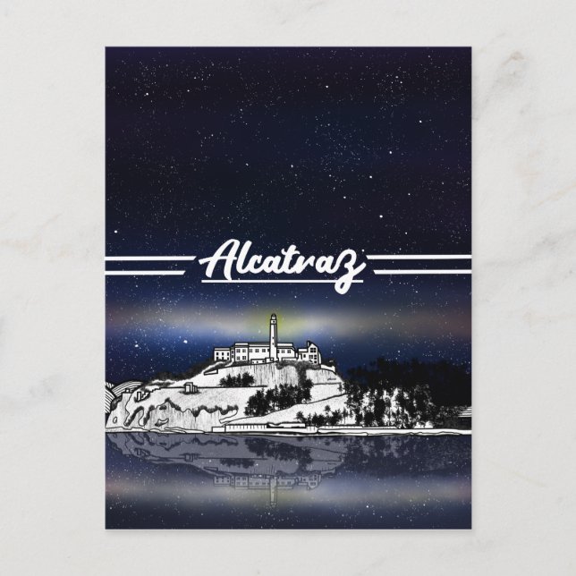 Cartão Postal Ilha Alcatraz (Frente)