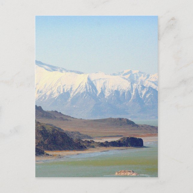 Cartão Postal Ilha Antelope no Lago Salt Excelente (Frente)