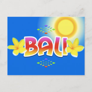 Cartão Postal Ilha Bali
