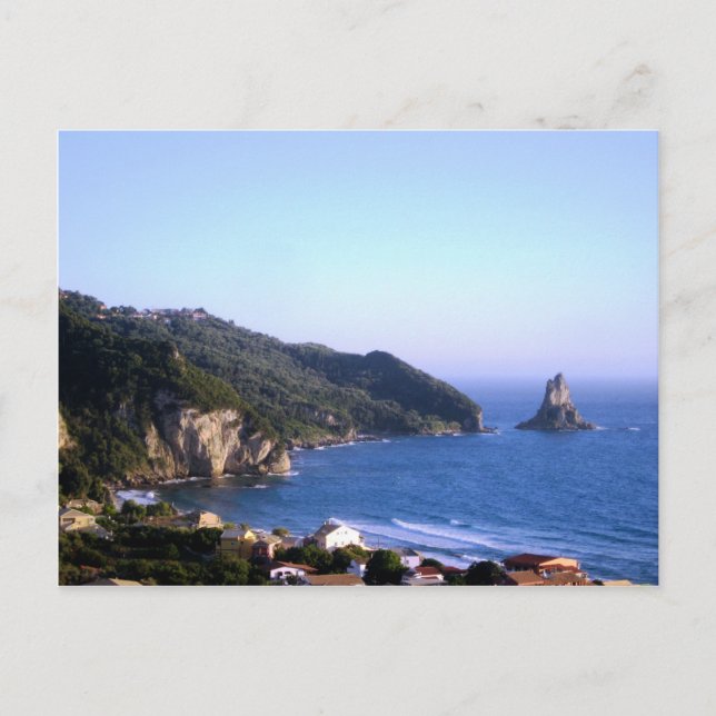 Cartão Postal Ilha Corfu (Frente)